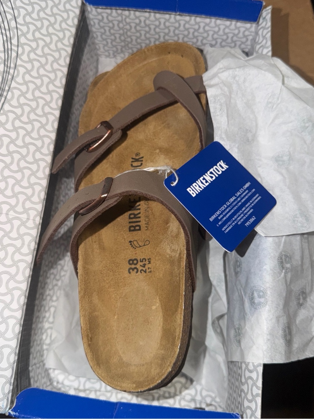 Birkenstock Mayari Sandals Women’s US 7–7.5 EU 38 Narrow Width Brown
